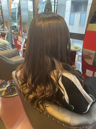 セミロング 👑派手髪/カット 👑ANRYのヘアスタイル