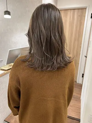 ミディアム カラー ボブ/ハイトーン 立川loose 下田のヘアスタイル