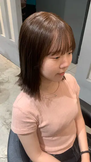 セミロング 無料カットモデル ✂️募集中⭐️のヘアスタイル