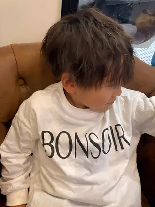 パーマ メンズ キッズ レイヤーカット ♥kanaのヘアスタイル