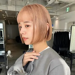 ショート カラー 透けるカラー 🫧かふうのヘアスタイル