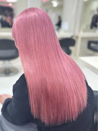 ロング カラー ヘアアレンジ 🌈艶カラー/ 韓国風レイヤーカットのヘアスタイル