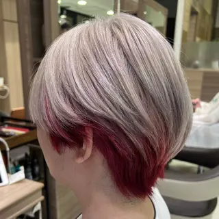カラー メンズ うる艶ハイトーン 💎りゅうやのヘアスタイル