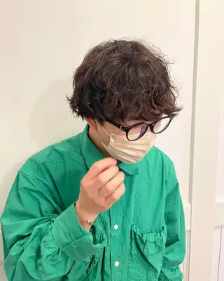 パーマ メンズ 狩野 くるみのヘアスタイル