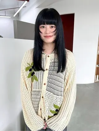 セミロング カラー runa|color 🩰straightのヘアスタイル