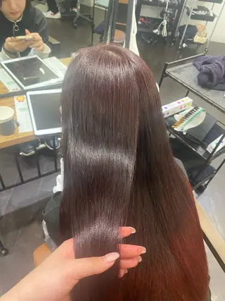 ロング カラー ヘアアレンジ 🍒ᩚ名駅/艶髪 縮毛矯正/あゆ🍒ᩚのヘアスタイル