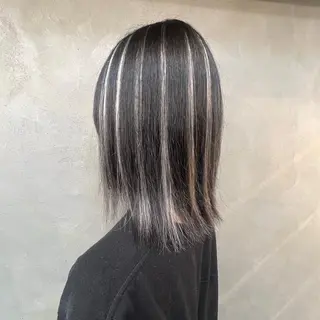 ミディアム ❤️‍🔥シールエク ＋カラー京❤️‍🔥のヘアスタイル