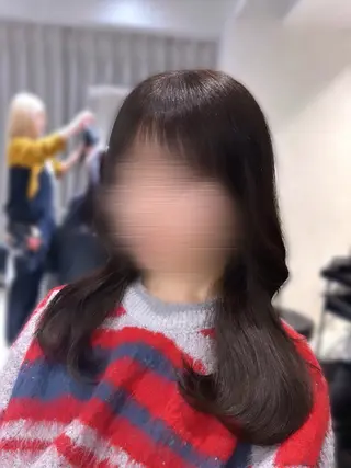 セミロング ヘアアレンジ 𝐌𝐢𝐤𝐮/ オタク/暖色カラーのヘアスタイル