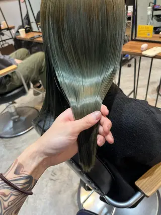 セミロング カラー SALOWIN 栄３丁目店所属・福田 修平💎 髪質改善/美髪矯正のヘアスタイル