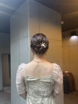 ミディアム ヘアアレンジ 〖❁田尻千尋| LEONID❁〗のヘアスタイル