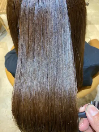 セミロング パーマ 艶髪/縮毛矯正 /髪質改善千田大地のヘアスタイル