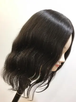 セミロング パーマ 海外風レイヤーカット 👑店長　平松　由のヘアスタイル