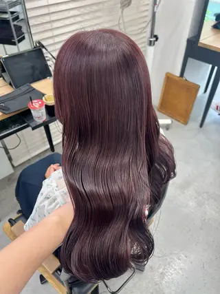 セミロング 暖色カラー/レイヤー カット☁️MEI☁️のヘアスタイル