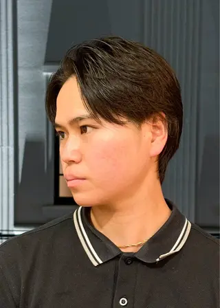 ショート パーマ メンズ DAD　BARBERSHOP所属・三宮メンズカット ヨシイッキのヘアスタイル