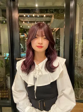 ロング カラー ダメージレス美容師 🌱水島侑理のヘアスタイル