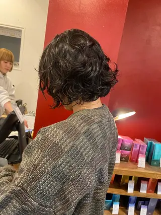 パーマ 小日向 沙織のヘアスタイル