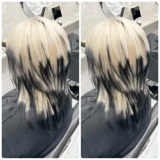 ミディアム 🦋ハイトーン🦋 石山 希理🦋のヘアスタイル