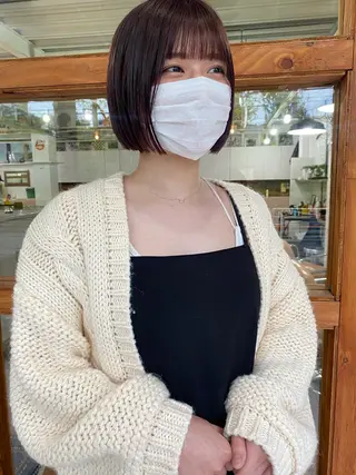 ショート なぎ🌿.∘[ボブ, ニュアンスカラー]のヘアスタイル