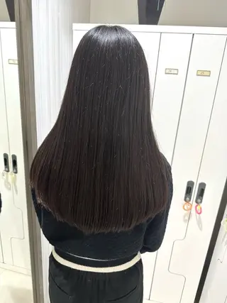 ロング 艶カラー/縮毛矯正/ ブリーチカラー/みなのヘアスタイル