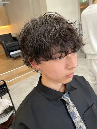 パーマ メンズ メンズパーマ/新潟/ 万代/高橋悠叶のヘアスタイル