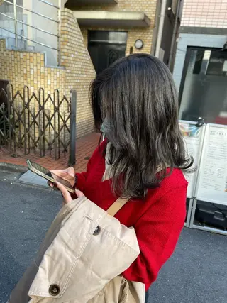 セミロング カラー 韓国ヘア🫧艶カラー 🫧髪質改善/オオヤのヘアスタイル