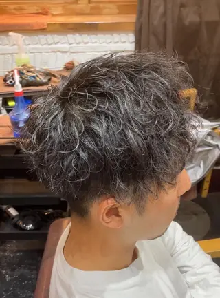 パーマ メンズ メンズ特化/パーマ/ フェードWATARUのヘアスタイル
