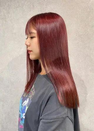 セミロング カラー 透明感モテスタイル 💞SHIORI💞のヘアスタイル