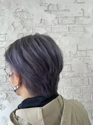 ショート カラー メンズ ブリーチ特化 ハイトーンRYOYAのヘアスタイル