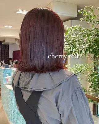 ミディアム カラー 小原 侑花のヘアスタイル