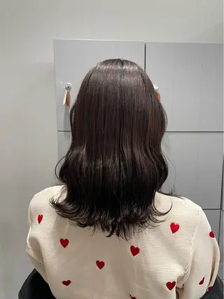 ミディアム カラー 透明感カラー/ アレンジ/篠崎渚彩のヘアスタイル