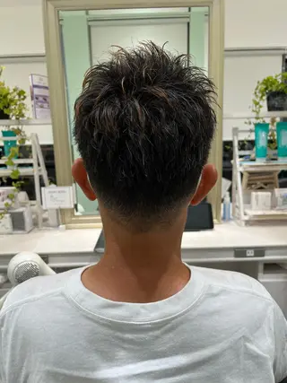 ショート パーマ メンズ 🥇メンズ特化 伊東輝のヘアスタイル