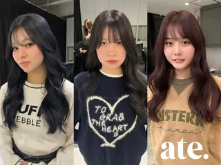 ロング カラー ヘアアレンジ 💚色落ちまで可愛い 髪質改善カラーゆうまのヘアスタイル