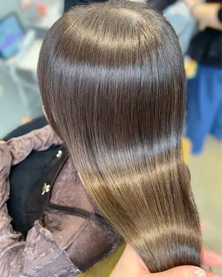 ロング カコ/レイヤーカット ヘアアレンジのヘアスタイル