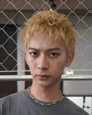 ショート カラー メンズ スパイキーショート メンズ特化/鈴木美璃のヘアスタイル