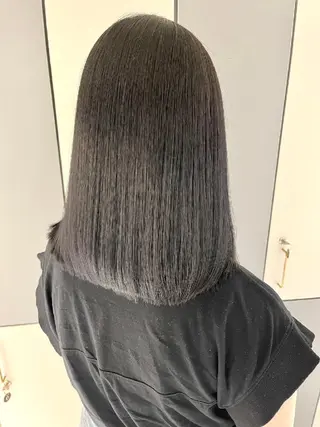 セミロング カラー 髪質改善/縮毛矯正/ クロサカ ユウナのヘアスタイル