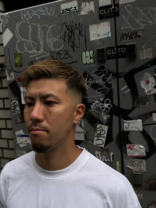 ショート メンズ HIRO GINZA barber shop 横浜店所属・ヒロ銀座　無料 フェード　細内のヘアスタイル