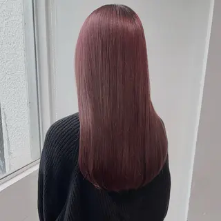 ロング カラー 韓国レイヤー🕊️ 柔らかベージュ🧸のヘアスタイル