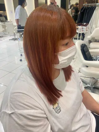 セミロング 内山 歩美のヘアスタイル