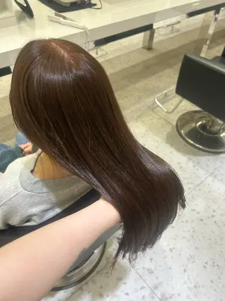 セミロング カラー ‎ 𝐑𝐈𝐎ྀིのヘアスタイル