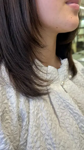 セミロング ❄️艶カラー/レイヤ ー/ボブ/mao❄️のヘアスタイル