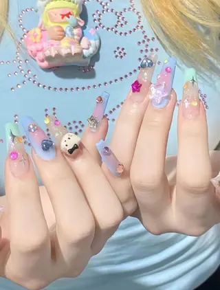 ロング Panda•z nail aimiのネイルデザイン