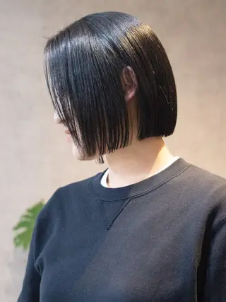 ショート ボブ×縮毛矯正 ryotaのヘアスタイル