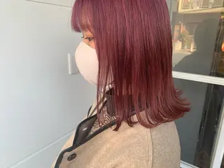 ミディアム カラー ヘアアレンジ たかいわ みきのヘアスタイル