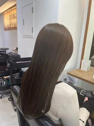 ロング カラー ✨🎨ブリーチなし 透明感カラー✨美友のヘアスタイル