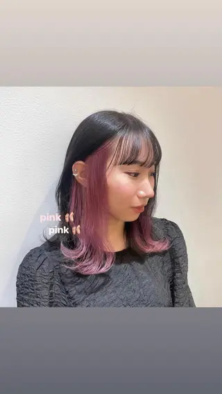 ミディアム カラー ミルクティー/ SACHIKAのヘアスタイル