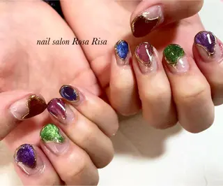 ショート ネイル ネイルスタジオ シェイクユアハンズのネイルデザイン