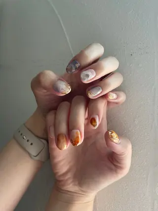 ネイル 甲府市徳行 🧸prunelleのネイルデザイン