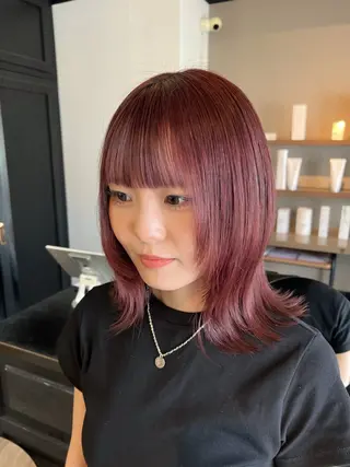 ミディアム カラー VISEO ／ Suzuのヘアスタイル
