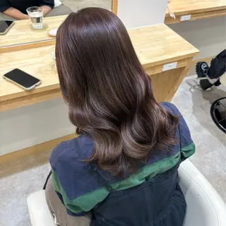 ロング カラー 顔まわり/オフィス カラー/青栁優🔆のヘアスタイル