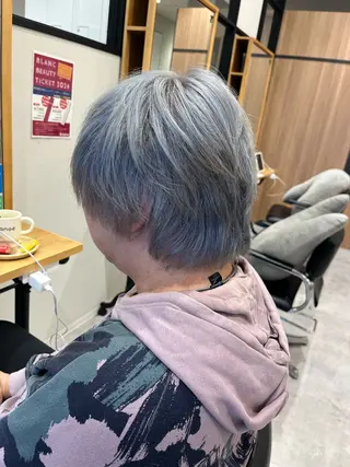 ショート メンズ 艶カラー asukaのヘアスタイル
